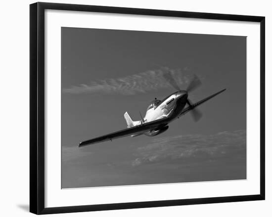 A P-51D Mustang in Flight-Stocktrek Images-Framed Photographic Print