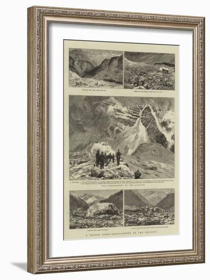 A Pacific Siege, Bombardment of the Risikopf-William Lionel Wyllie-Framed Giclee Print
