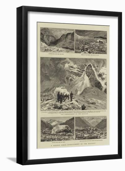 A Pacific Siege, Bombardment of the Risikopf-William Lionel Wyllie-Framed Giclee Print