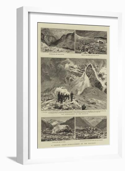 A Pacific Siege, Bombardment of the Risikopf-William Lionel Wyllie-Framed Giclee Print