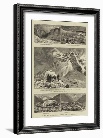 A Pacific Siege, Bombardment of the Risikopf-William Lionel Wyllie-Framed Giclee Print