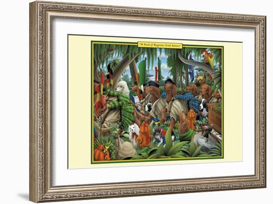 A Pack of Ragtime Irish Setters-Richard Kelly-Framed Art Print