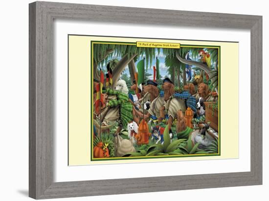 A Pack of Ragtime Irish Setters-Richard Kelly-Framed Art Print