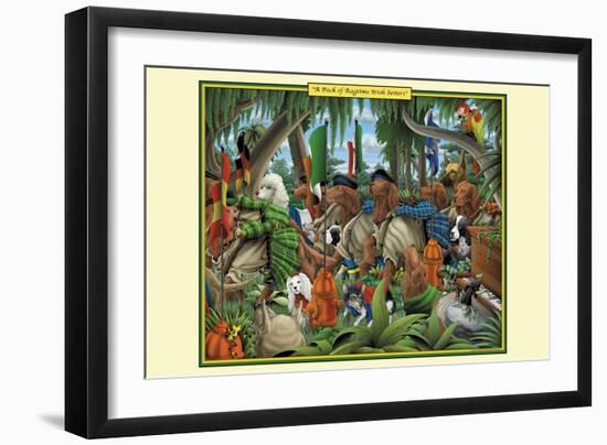 A Pack of Ragtime Irish Setters-Richard Kelly-Framed Art Print