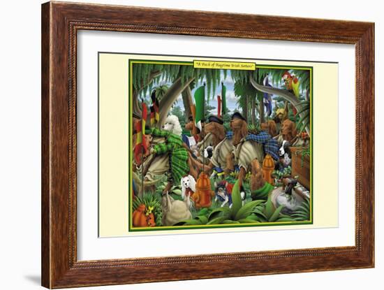 A Pack of Ragtime Irish Setters-Richard Kelly-Framed Art Print