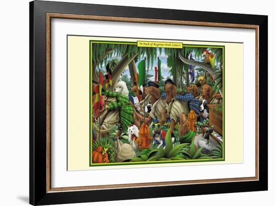 A Pack of Ragtime Irish Setters-Richard Kelly-Framed Art Print