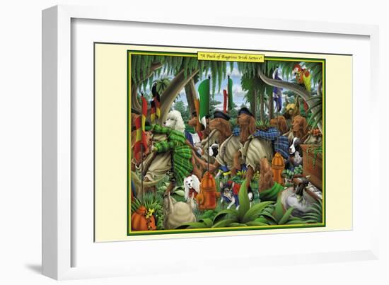 A Pack of Ragtime Irish Setters-Richard Kelly-Framed Art Print