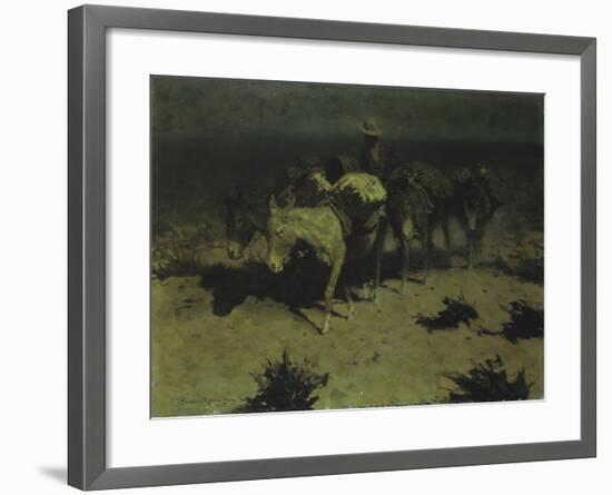 A Pack Train, 1909-Frederic Sackrider Remington-Framed Giclee Print