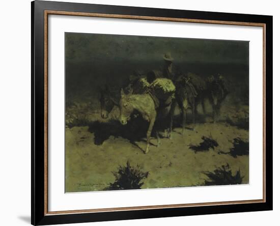 A Pack Train, 1909-Frederic Sackrider Remington-Framed Giclee Print