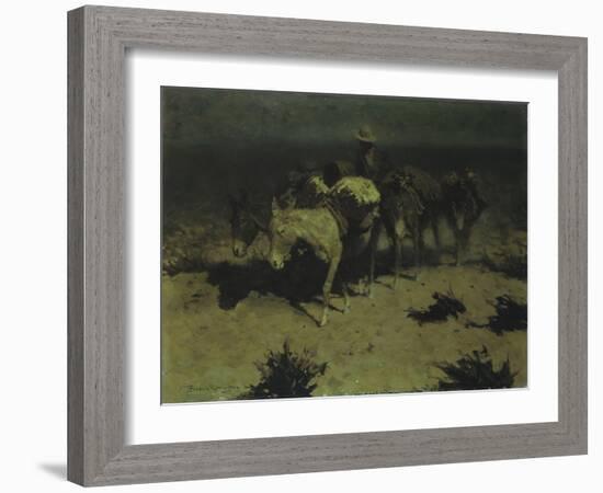 A Pack Train, 1909-Frederic Sackrider Remington-Framed Giclee Print