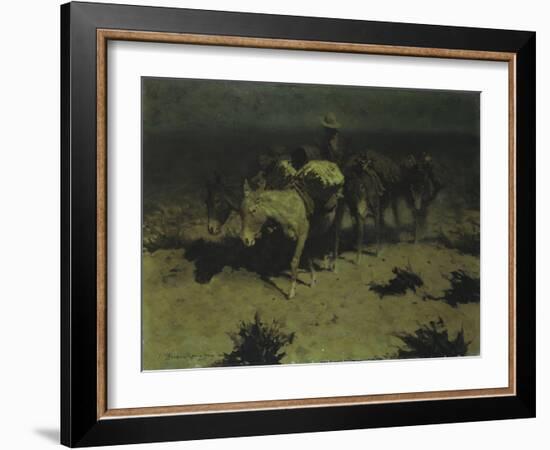 A Pack Train, 1909-Frederic Sackrider Remington-Framed Giclee Print