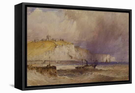 A Paddle-Steamer Leaving Dover Harbour, 1879-William Callow-Framed Premier Image Canvas