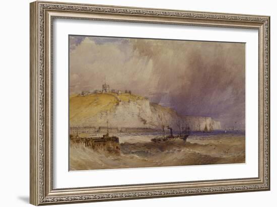 A Paddle-Steamer Leaving Dover Harbour, 1879-William Callow-Framed Giclee Print