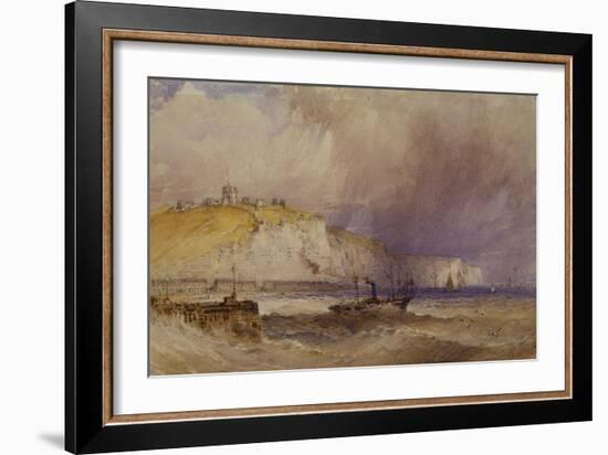 A Paddle-Steamer Leaving Dover Harbour, 1879-William Callow-Framed Giclee Print