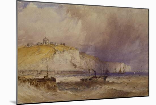 A Paddle-Steamer Leaving Dover Harbour, 1879-William Callow-Mounted Giclee Print