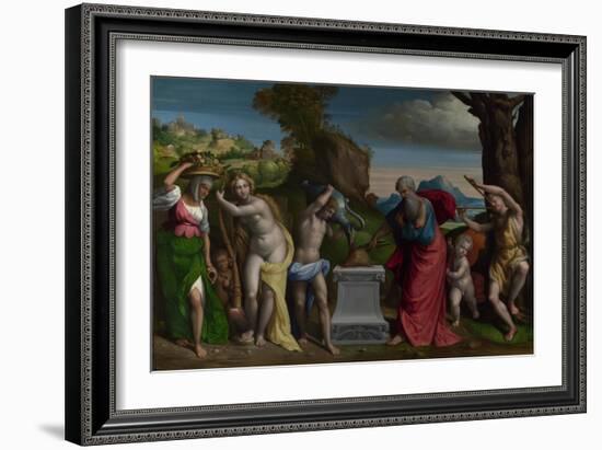 A Pagan Sacrifice, 1526-Benvenuto Tisi Da Garofalo-Framed Premium Giclee Print