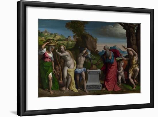 A Pagan Sacrifice, 1526-Benvenuto Tisi Da Garofalo-Framed Giclee Print