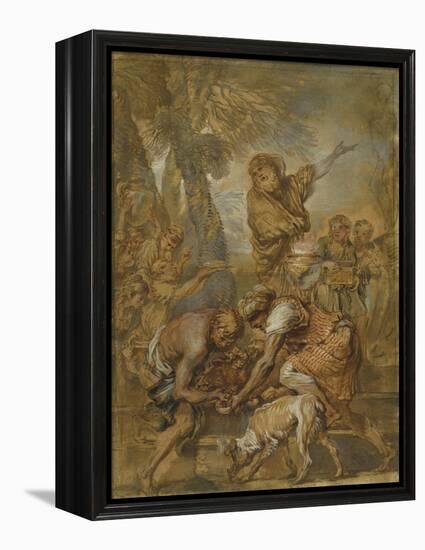 A Pagan Sacrifice, C.1645-50-Giovanni Benedetto Castiglione-Framed Premier Image Canvas