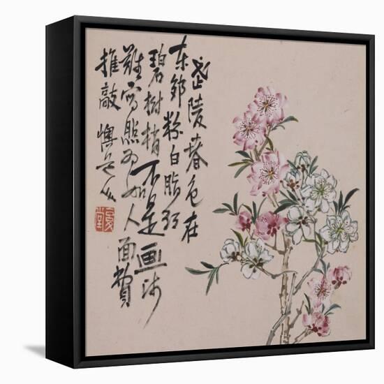 A Page (Flowers) from Flowers and Bird, Vegetables and Fruits-Li Shan-Framed Premier Image Canvas