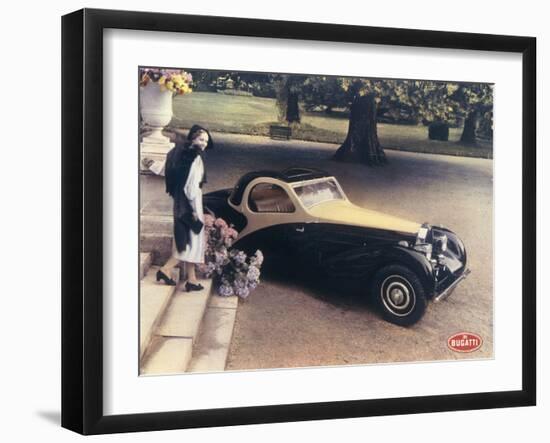 A Page from a 1935 Bugatti Brochure-null-Framed Photographic Print