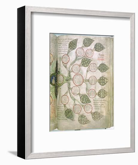 A page from Liber Floridus, 12th century. Artist: Unknown-Unknown-Framed Giclee Print