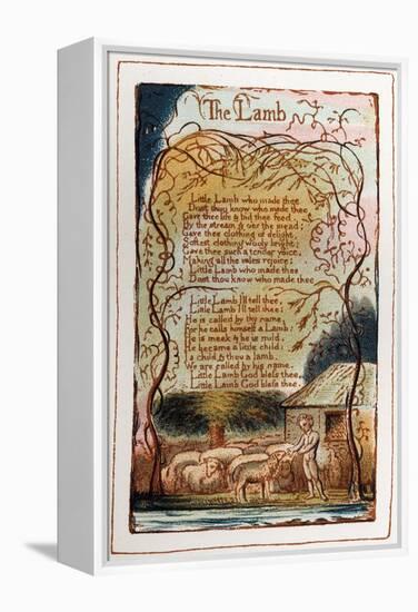 A page from 'Songs-William Blake-Framed Premier Image Canvas
