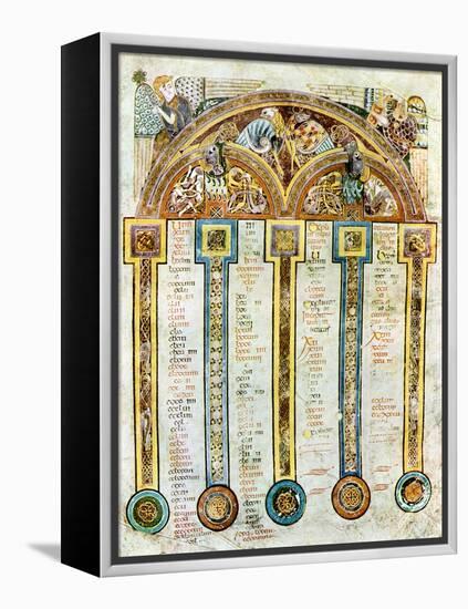 A Page of the Eusebian Canons, C800 Ad-null-Framed Premier Image Canvas