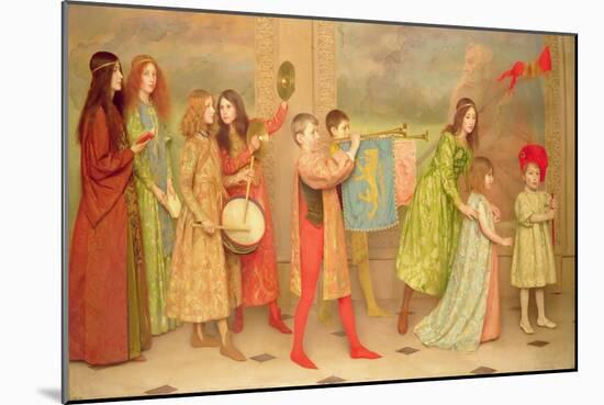 A Pageant of Childhood, 1899-Thomas Cooper Gotch-Mounted Giclee Print