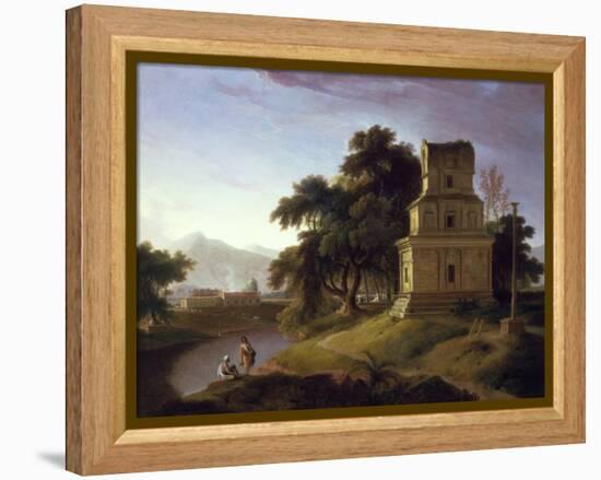 A Pagoda in the East Indies-Thomas Daniell-Framed Premier Image Canvas