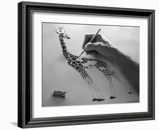 A Pain in the Neck-Thomas Barbey-Framed Premium Giclee Print