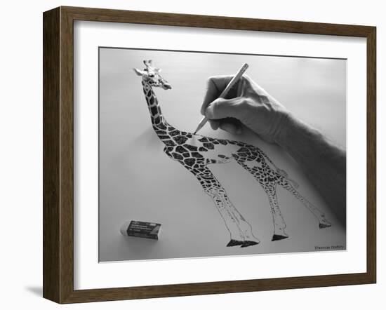 A Pain in the Neck-Thomas Barbey-Framed Giclee Print