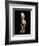 A painted earthenware figure of a lady wearing a voluminous hooded cloak-Werner Forman-Framed Giclee Print