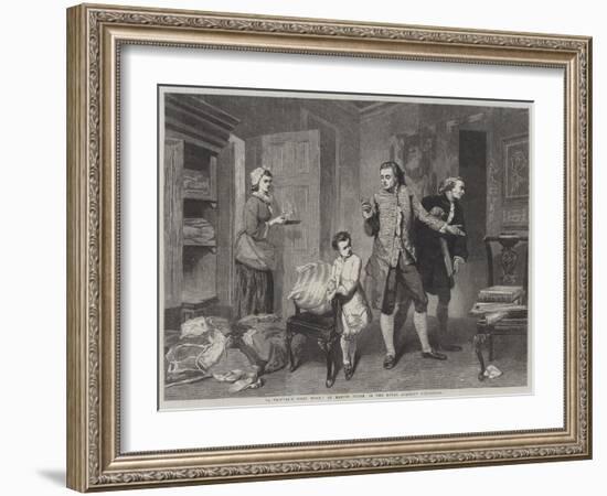 A Painter's First Work-Marcus Stone-Framed Giclee Print