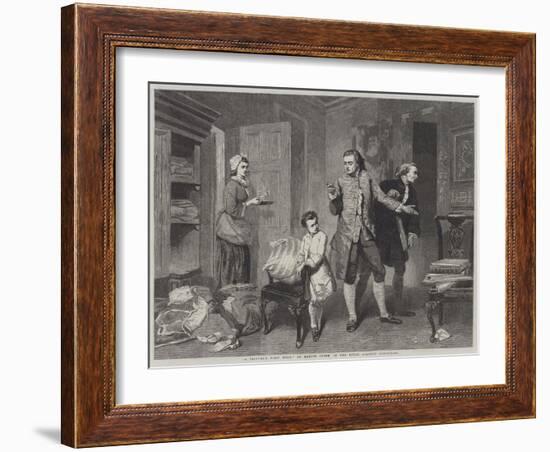 A Painter's First Work-Marcus Stone-Framed Giclee Print