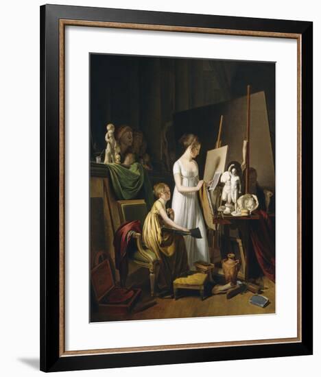 A Painter's Studio, c.1800-Louis Leopold Boilly-Framed Premium Giclee Print