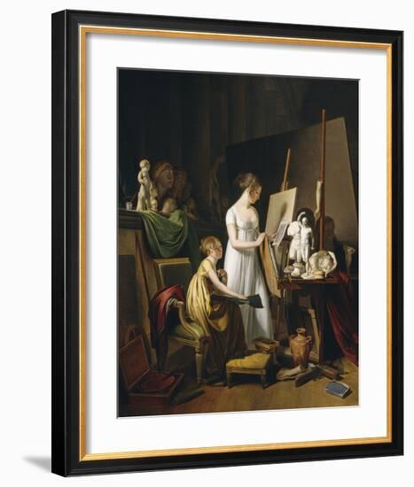 A Painter's Studio, c.1800-Louis Leopold Boilly-Framed Premium Giclee Print