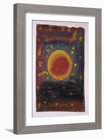 A painting by one of the Jewish children who were incarcerated in the Terezin (Theresienstadt)-Werner Forman-Framed Giclee Print