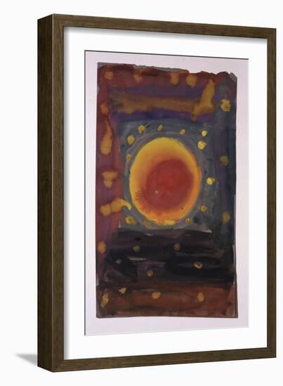 A painting by one of the Jewish children who were incarcerated in the Terezin (Theresienstadt)-Werner Forman-Framed Giclee Print