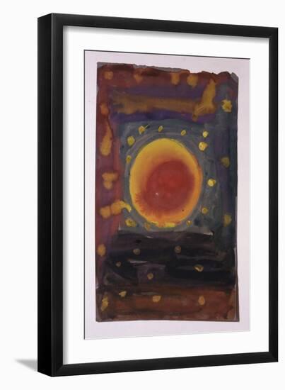A painting by one of the Jewish children who were incarcerated in the Terezin (Theresienstadt)-Werner Forman-Framed Giclee Print