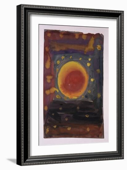 A painting by one of the Jewish children who were incarcerated in the Terezin (Theresienstadt)-Werner Forman-Framed Giclee Print