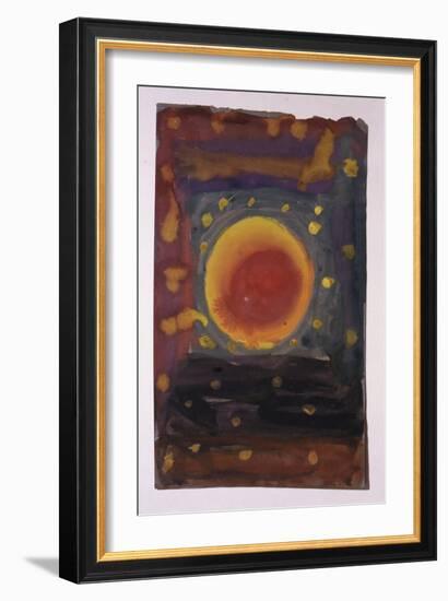 A painting by one of the Jewish children who were incarcerated in the Terezin (Theresienstadt)-Werner Forman-Framed Giclee Print