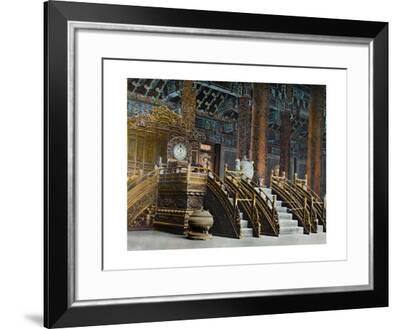 A Painting Of The Interior Of The Hall Of Supreme Harmony Photographic Print By H C And J H And Deng White And Bao Ling Art Com