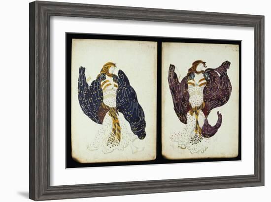 A Pair of Costume Designs for 'Juive' Depicting Female Dancers-Leon Bakst-Framed Giclee Print