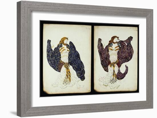 A Pair of Costume Designs for 'Juive' Depicting Female Dancers-Leon Bakst-Framed Giclee Print