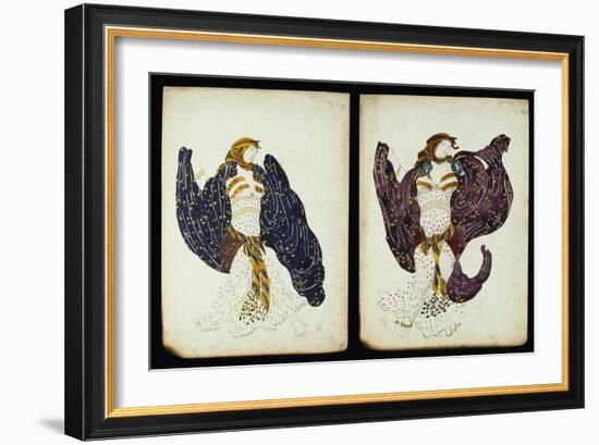 A Pair of Costume Designs for 'Juive' Depicting Female Dancers-Leon Bakst-Framed Giclee Print