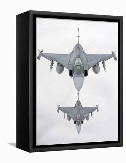 A Pair of Hungarian Air Force Jas-39 Gripen over Lithuania-Stocktrek Images-Framed Premier Image Canvas