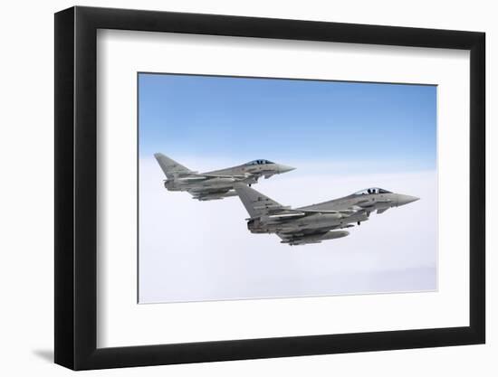 A Pair of Italian Air Force F-2000A Typhoon Aircraft-Stocktrek Images-Framed Photographic Print