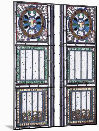 A Pair of Leaded Glass Windows-John La Farge-Mounted Giclee Print