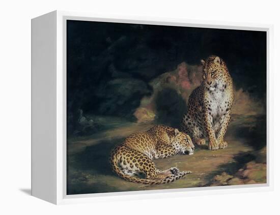 A Pair of Leopards, 1845-William Huggins-Framed Premier Image Canvas