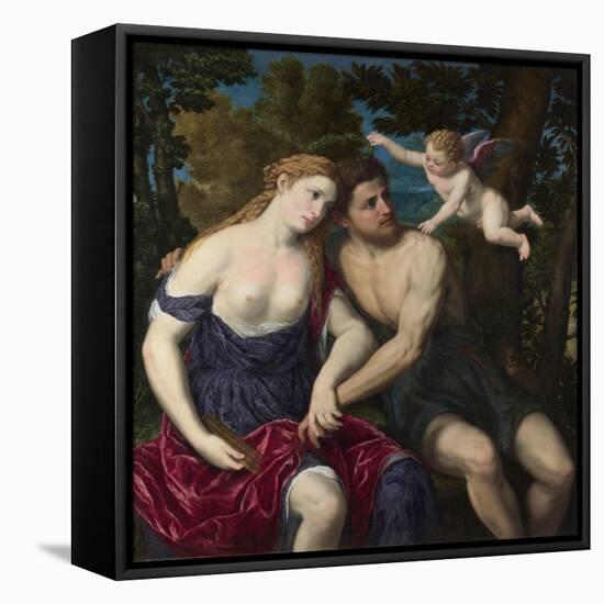 A Pair of Lovers, 1556-1559-Paris Bordone-Framed Premier Image Canvas